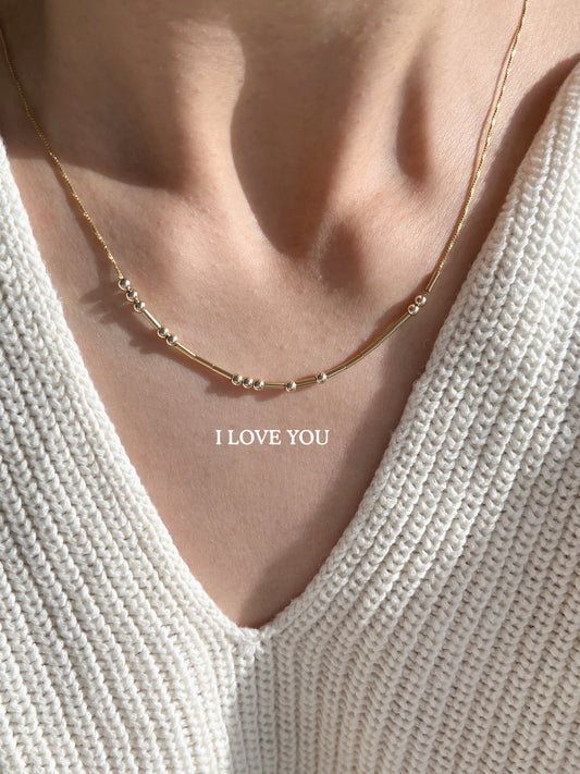 The Secret Message Necklace – Personalized Morse Code Jewelry