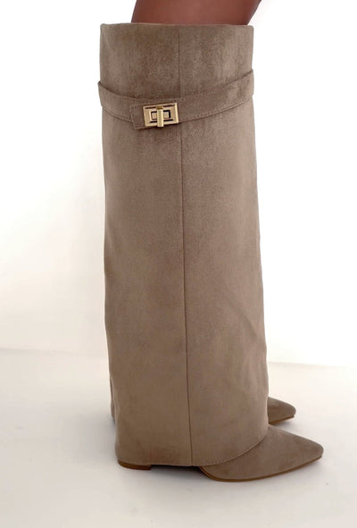 TESSA SUEDE KNEE HIGH BOOTS