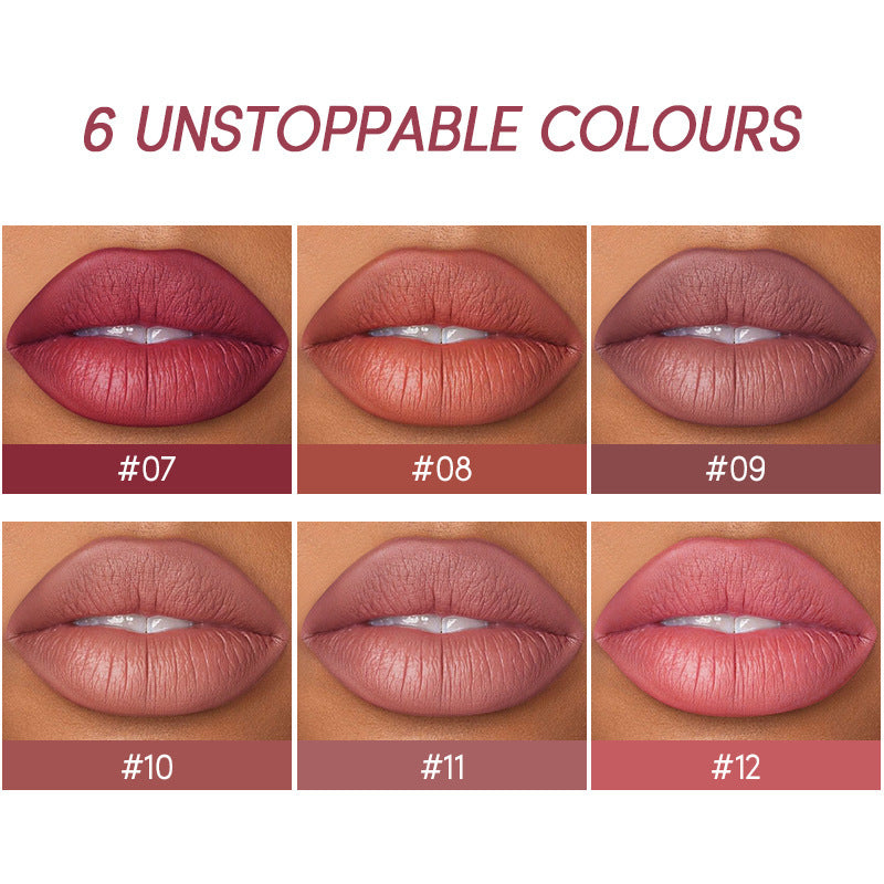 USHAS 12 Color Lip Liner + Lipstick Set