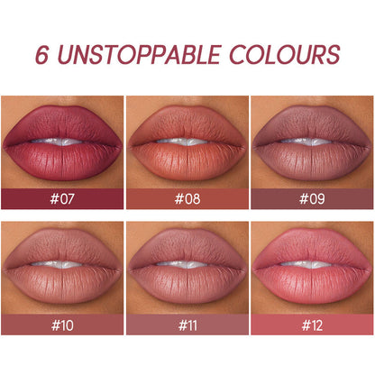 USHAS 12 Color Lip Liner + Lipstick Set