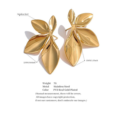 Classic Leaf Studs