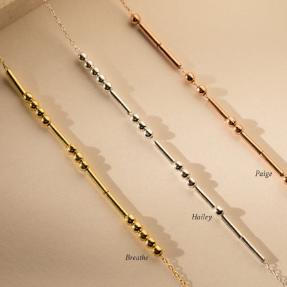 The Secret Message Necklace – Personalized Morse Code Jewelry