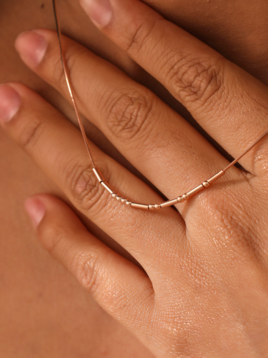 The Secret Message Necklace – Personalized Morse Code Jewelry