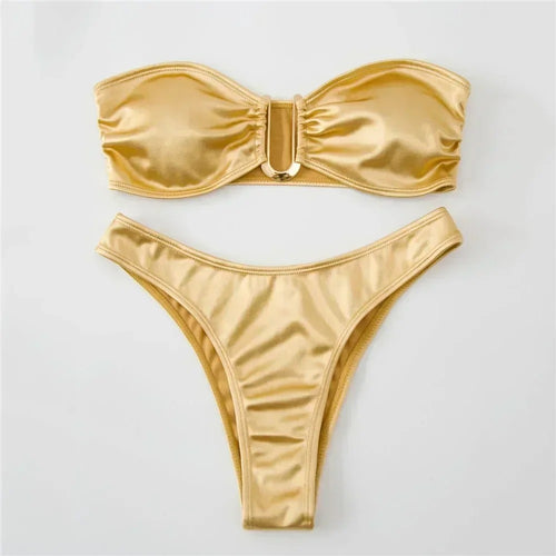 Aurelia Gold Bikini Set
