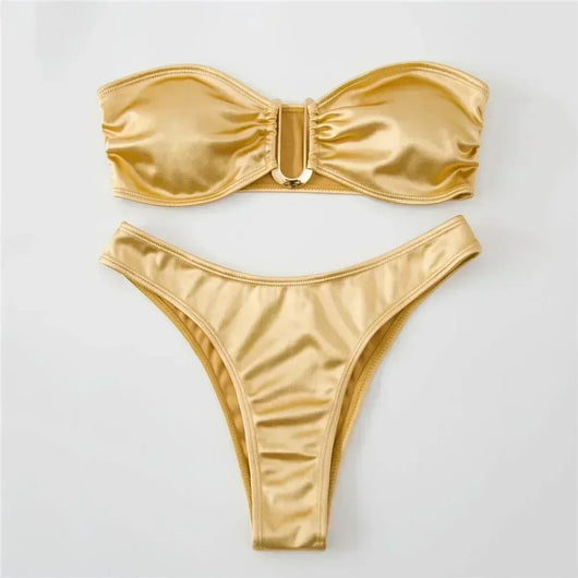 Aurelia Gold Bikini Set
