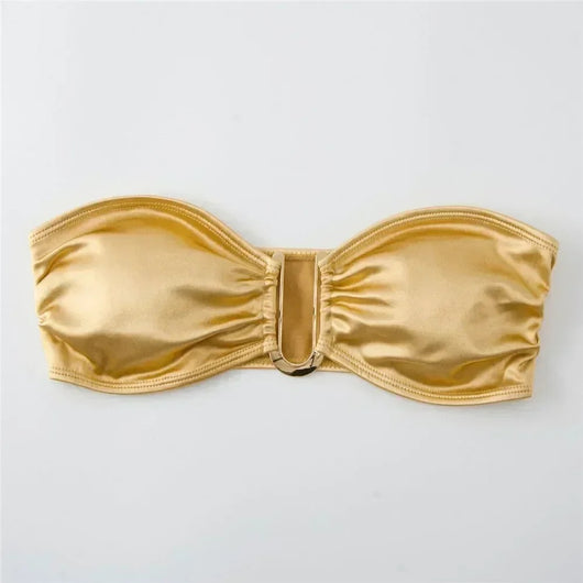 Aurelia Gold Bikini Set