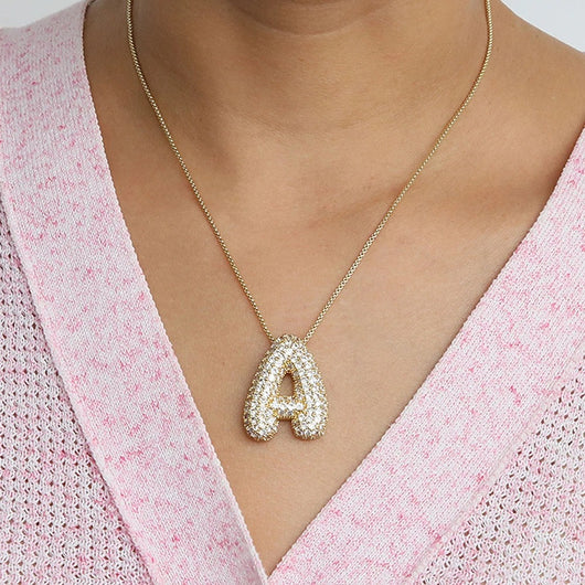Be Bubbly™ Crystal Initial Necklace