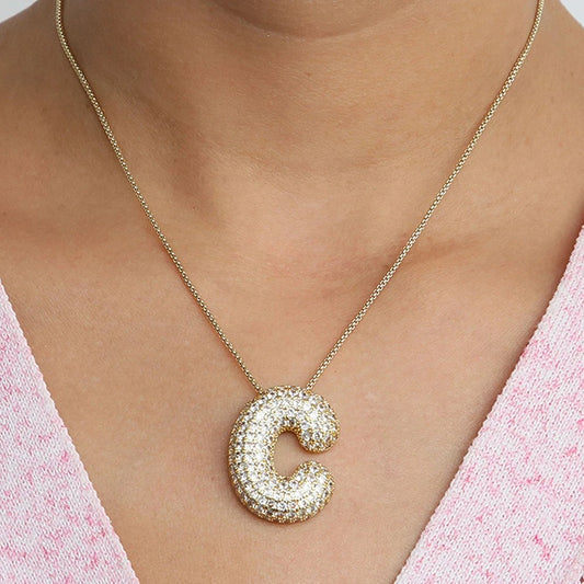 Be Bubbly™ Crystal Initial Necklace