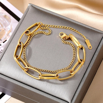 Hailey Gold Chain Bracelet