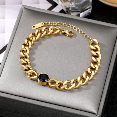 Hailey Gold Chain Bracelet